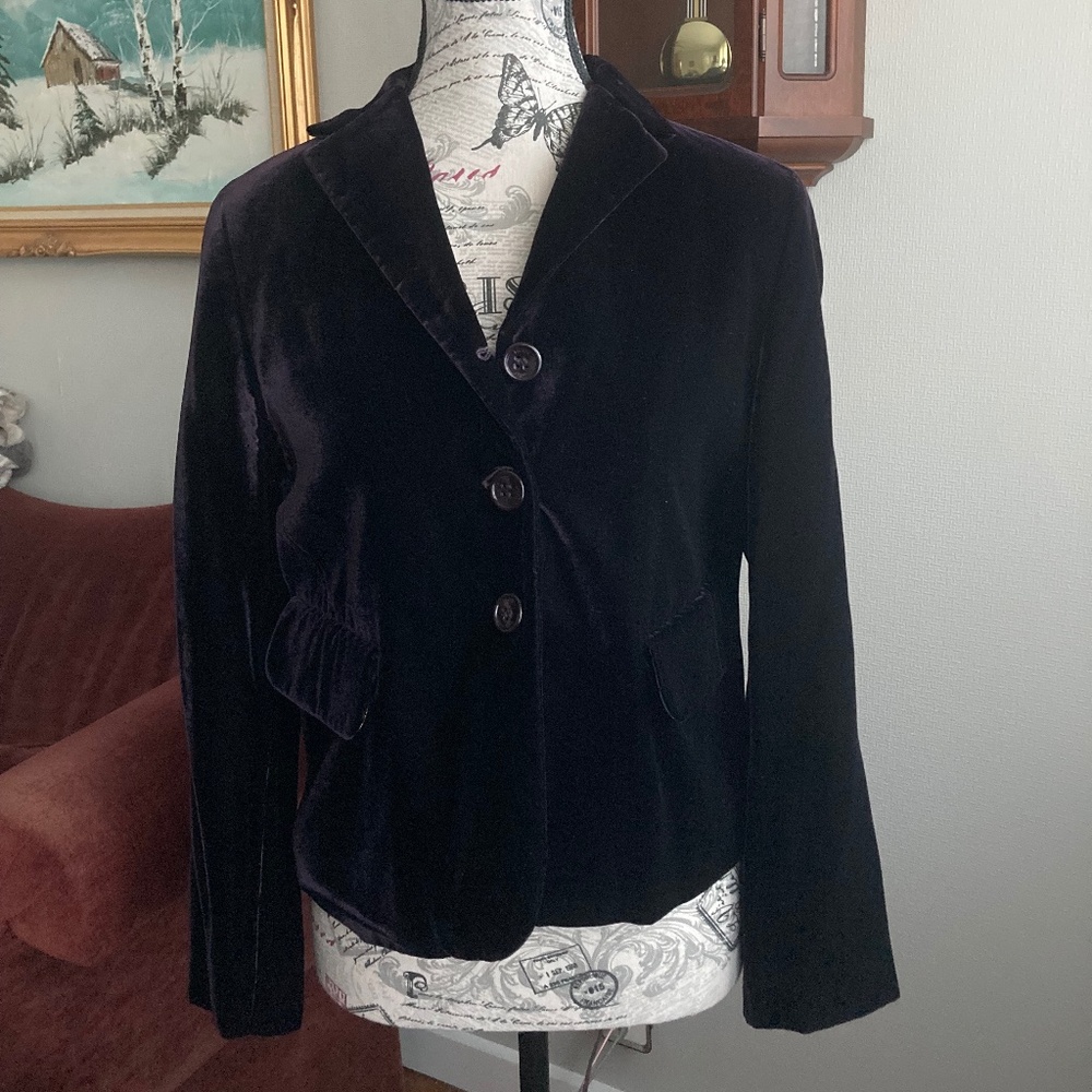 Deep Purple Velvet Escada Sport Blazer